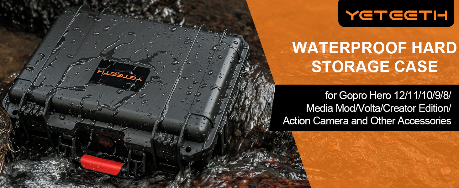 Amazon.com : YETEETH Case Organizer for GoPro Hero 12, Waterproof